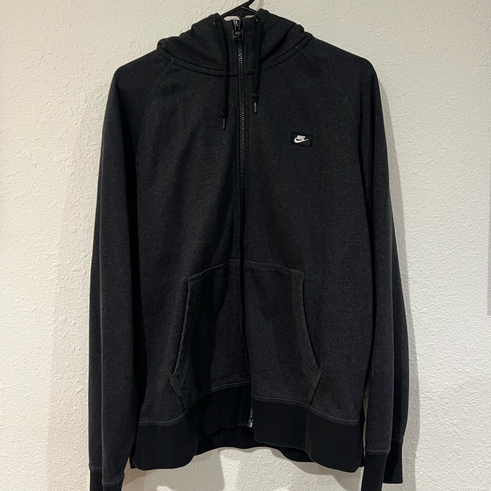 Nike Men's Charcoal Zip-Up Sweater